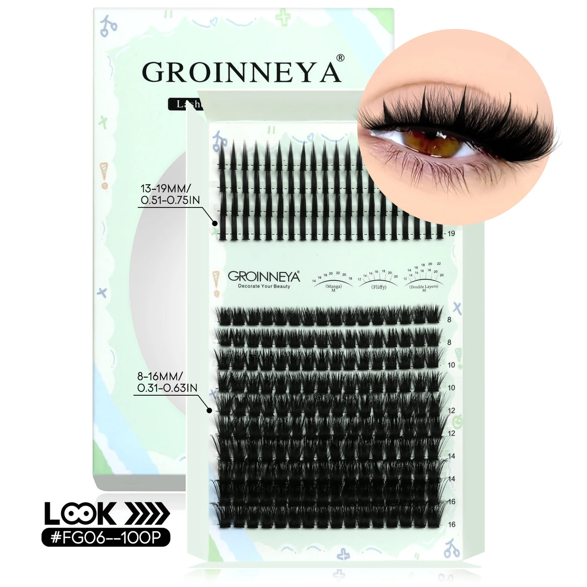 Kit Extensions de Cils Individuels — Courbure D - PrimeFinds