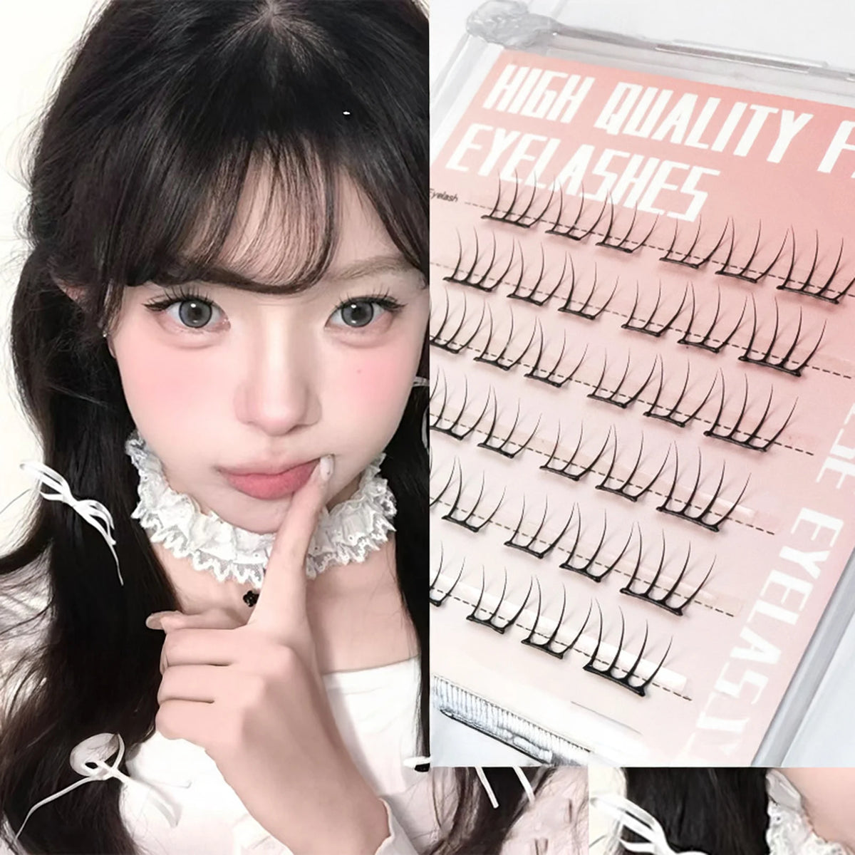 Faux Cils en Bouquets Autocollants Sans Colle — Effet Naturel & Cosplay - PrimeFinds