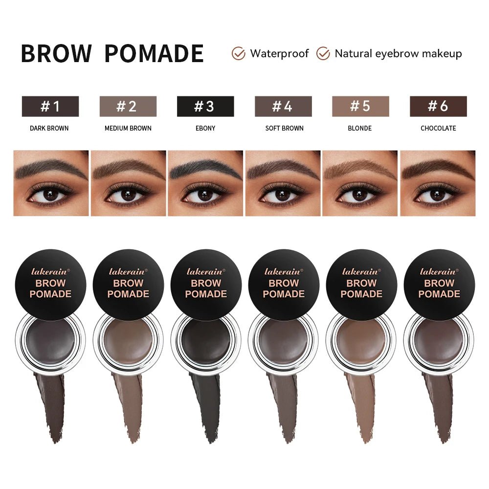 Pommade à Sourcils Waterproof avec Pinceau Double Embout - PrimeFinds