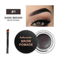 Pommade à Sourcils Waterproof avec Pinceau Double Embout - PrimeFinds