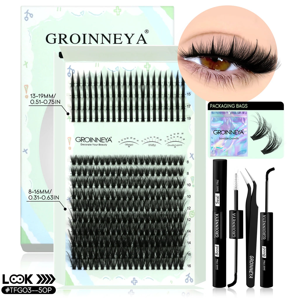 Kit Extensions de Cils Individuels — Courbure D - PrimeFinds