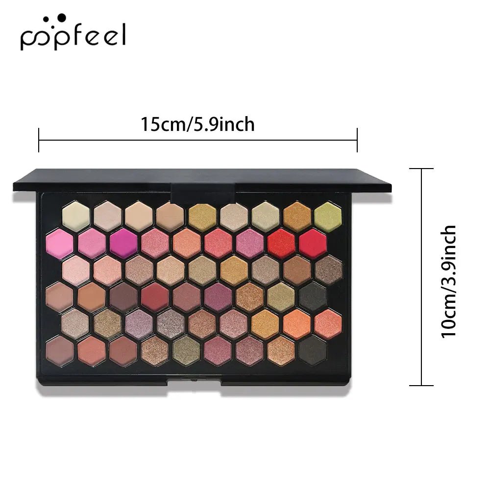 POPFEEL — Palette de Fards à Paupières 54 Couleurs (Tons Neutres & Arc-en-ciel) - PrimeFinds