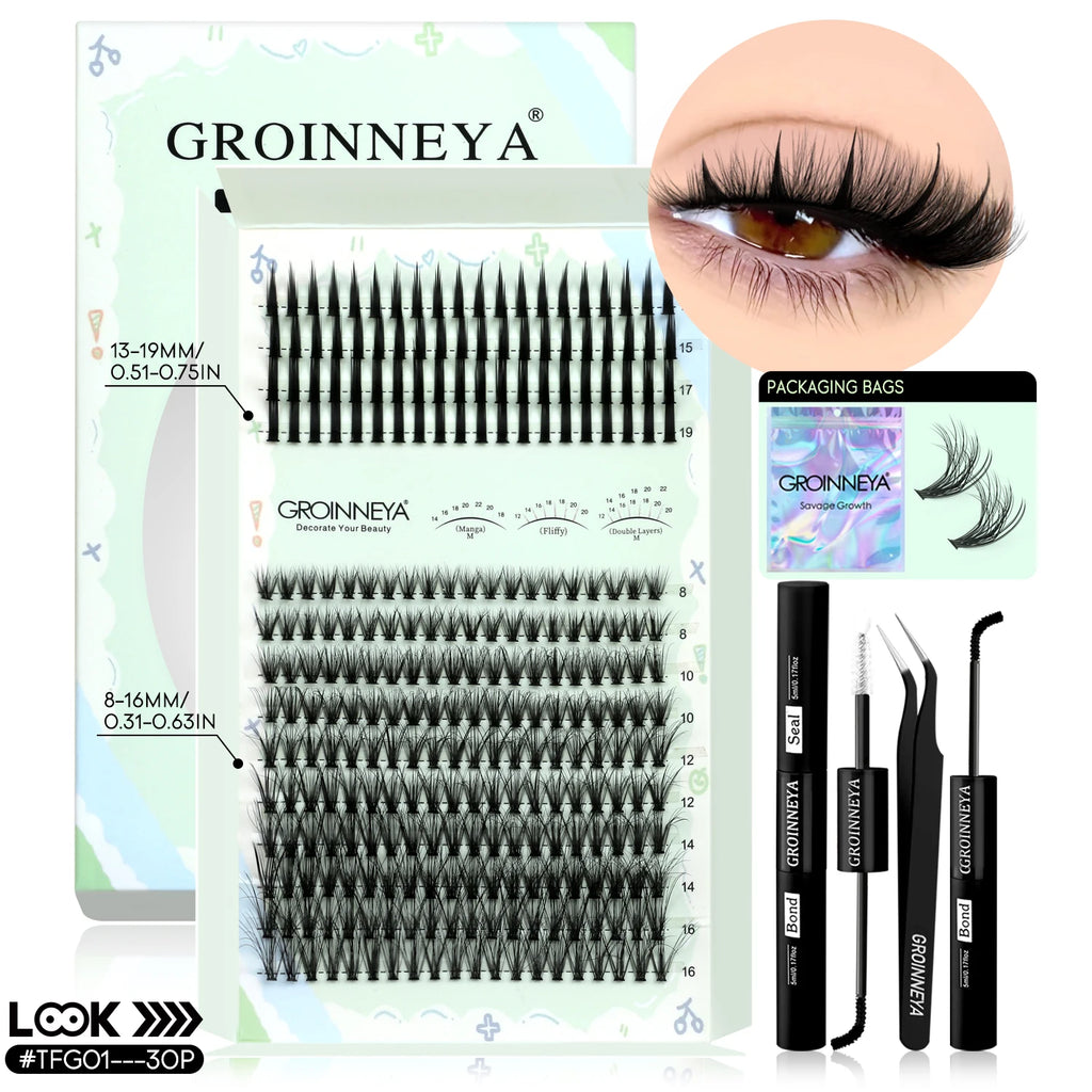 Kit Extensions de Cils Individuels — Courbure D - PrimeFinds