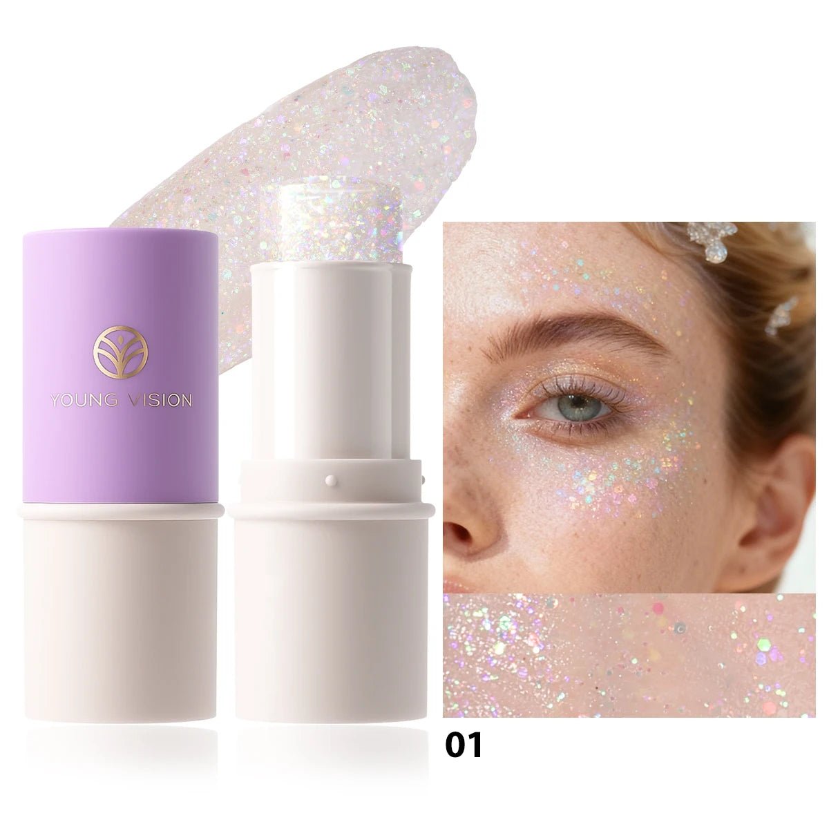 Stick Illuminateur Pailleté Visage & Corps — Multi-Usages - PrimeFinds