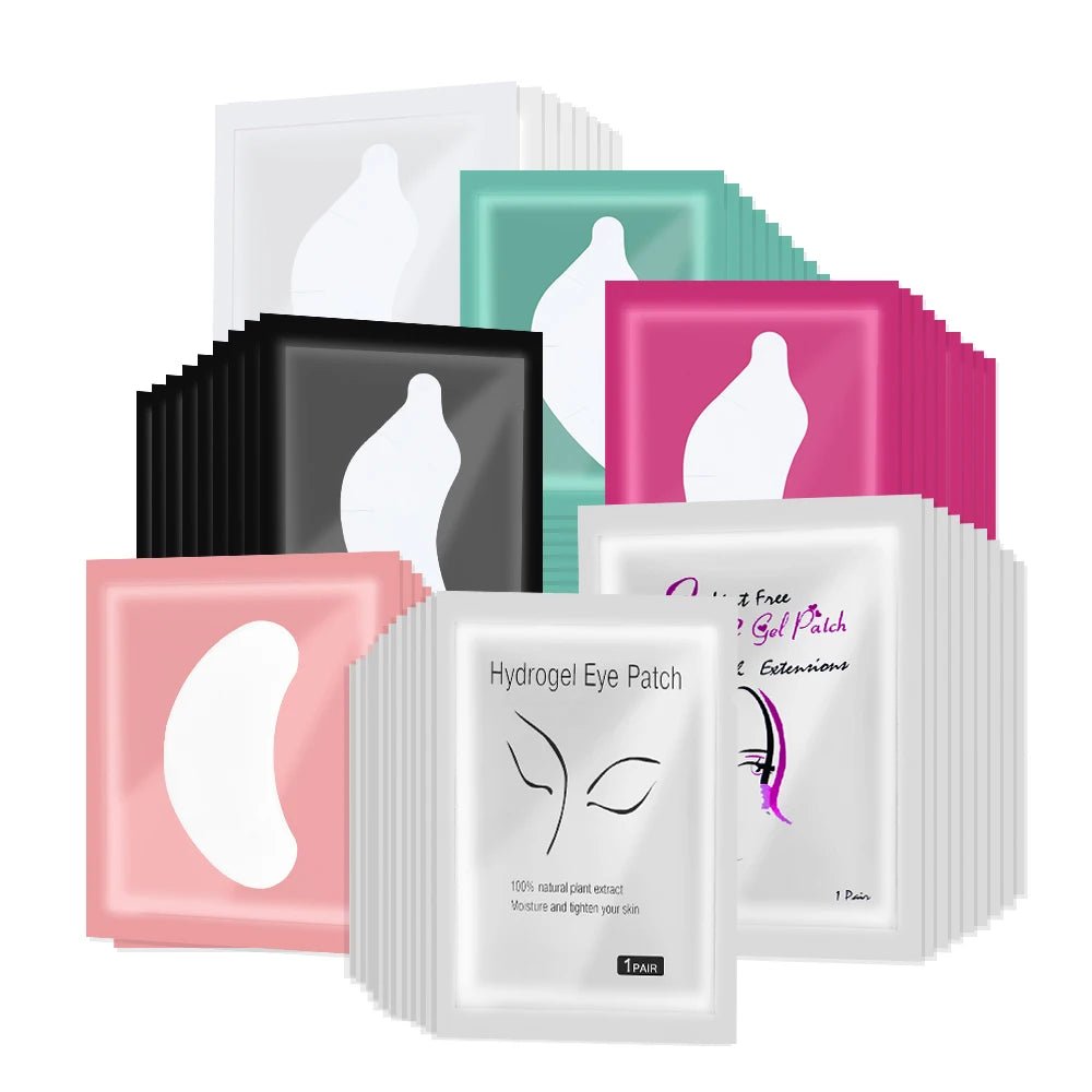 Lot de 50 Paires de Patches Hydrogel — Extensions de Cils & Rehaussement - PrimeFinds