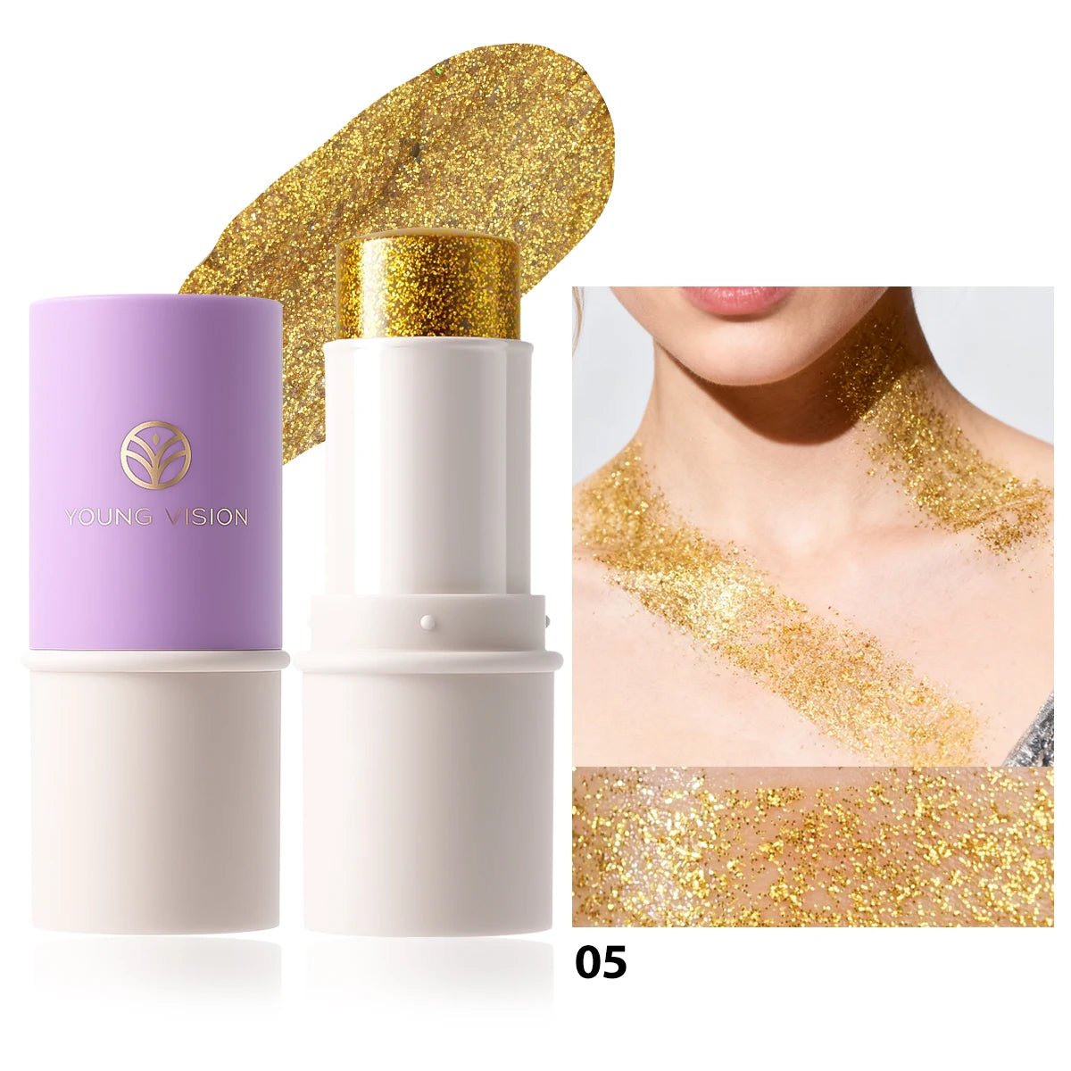 Stick Illuminateur Pailleté Visage & Corps — Multi-Usages - PrimeFinds