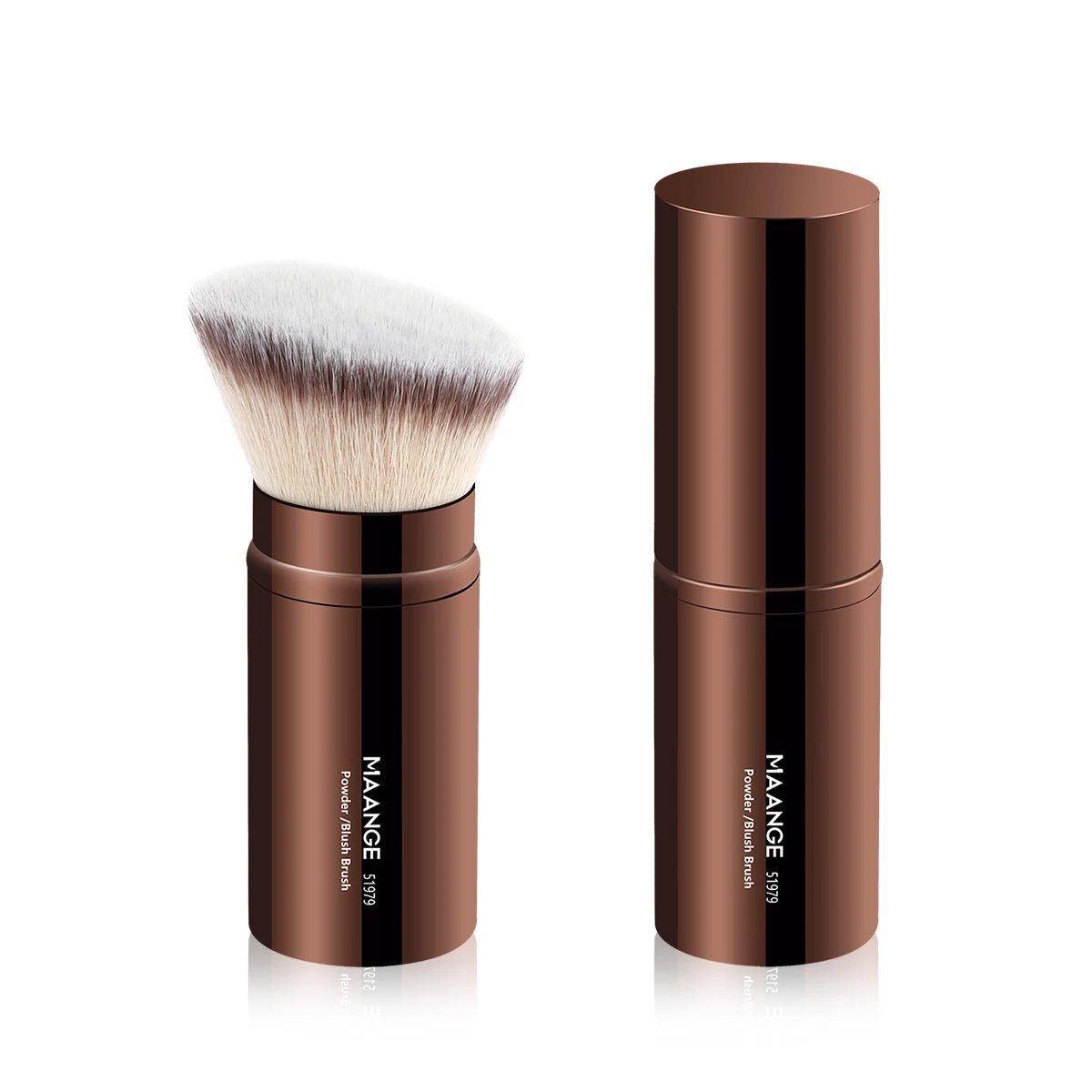 Pinceau Teint Rétractable Double Embout | Kabuki & Poudre - PrimeFinds