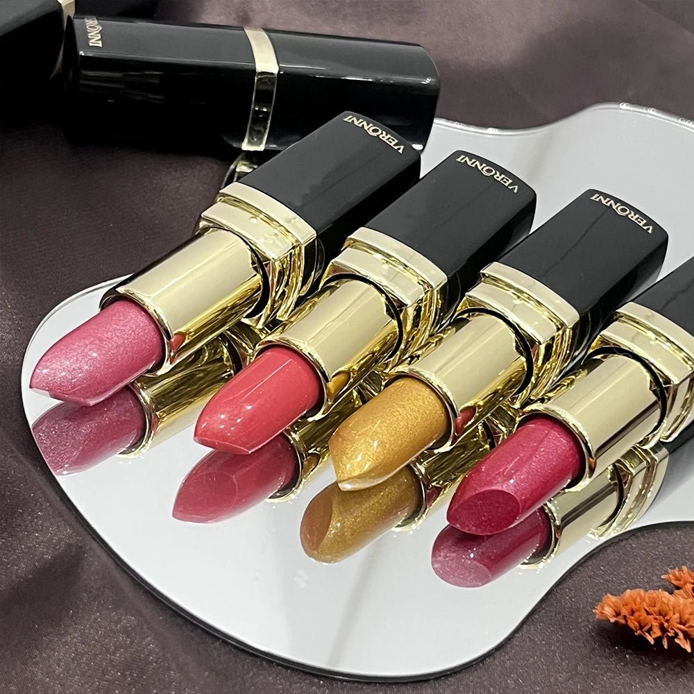 Rouge à Lèvres Pailleté Nacré Waterproof — Glitter Metallic Lipstick - PrimeFinds