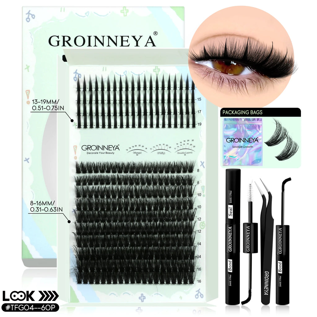 Kit Extensions de Cils Individuels — Courbure D - PrimeFinds
