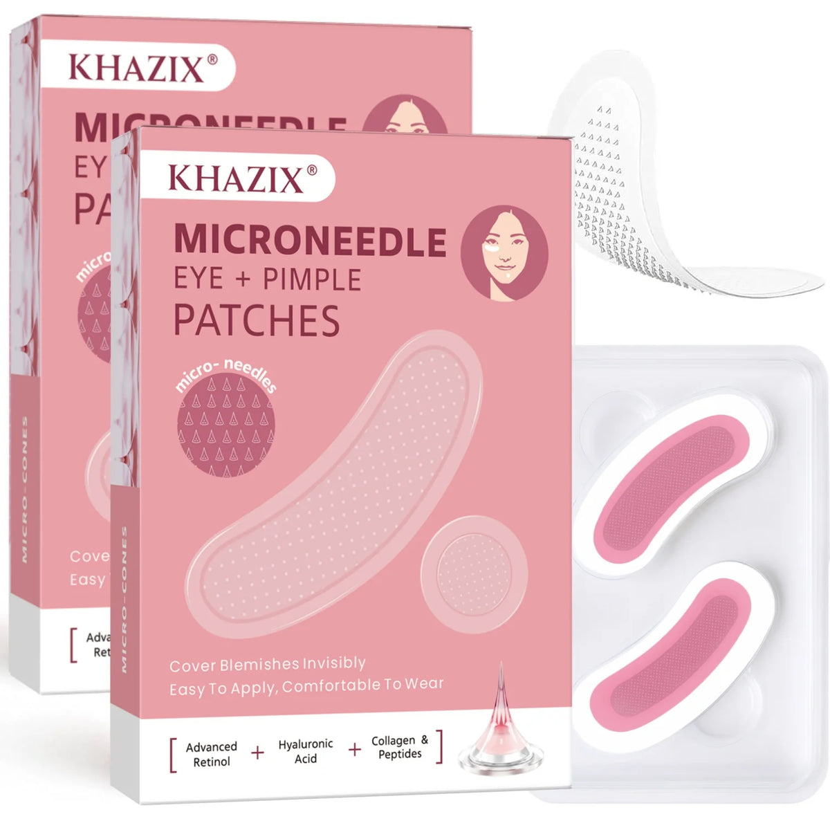 Patches Micro-Aiguilles Rétinol & Acide Hyaluronique — Anti-Rides Yeux & Visage - PrimeFinds