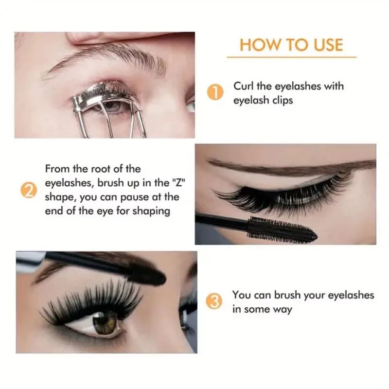 Mascara 4D Waterproof — Volume Extrême & Longueur Longue Tenue - PrimeFinds
