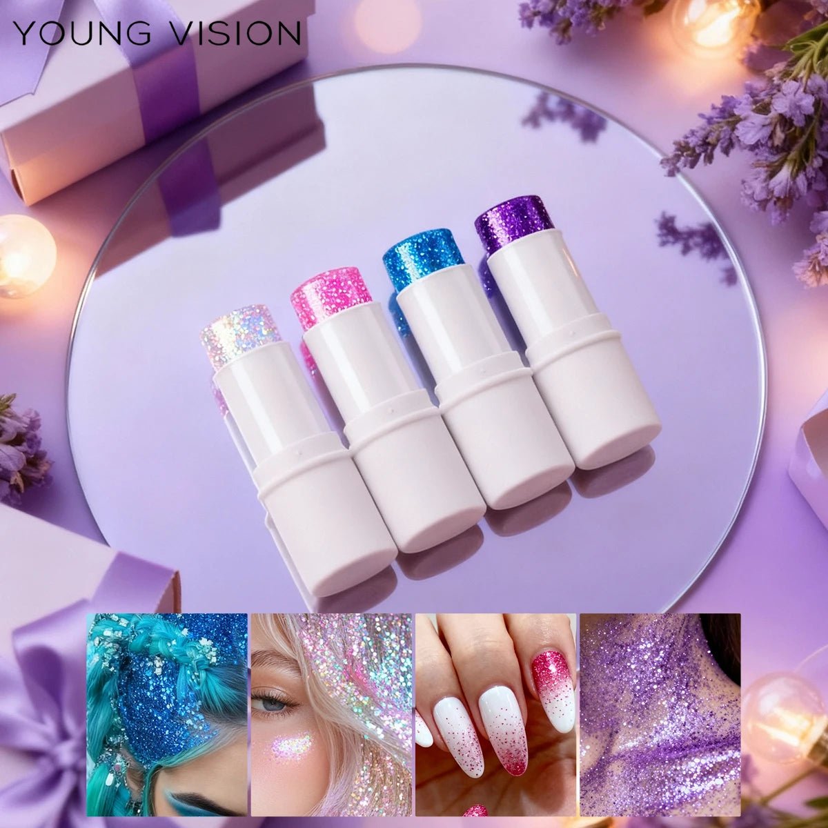 Stick Illuminateur Pailleté Visage & Corps — Multi-Usages - PrimeFinds