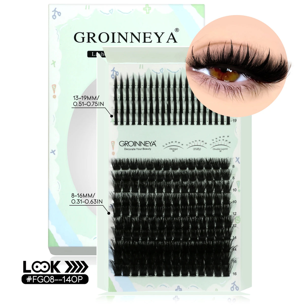 Kit Extensions de Cils Individuels — Courbure D - PrimeFinds