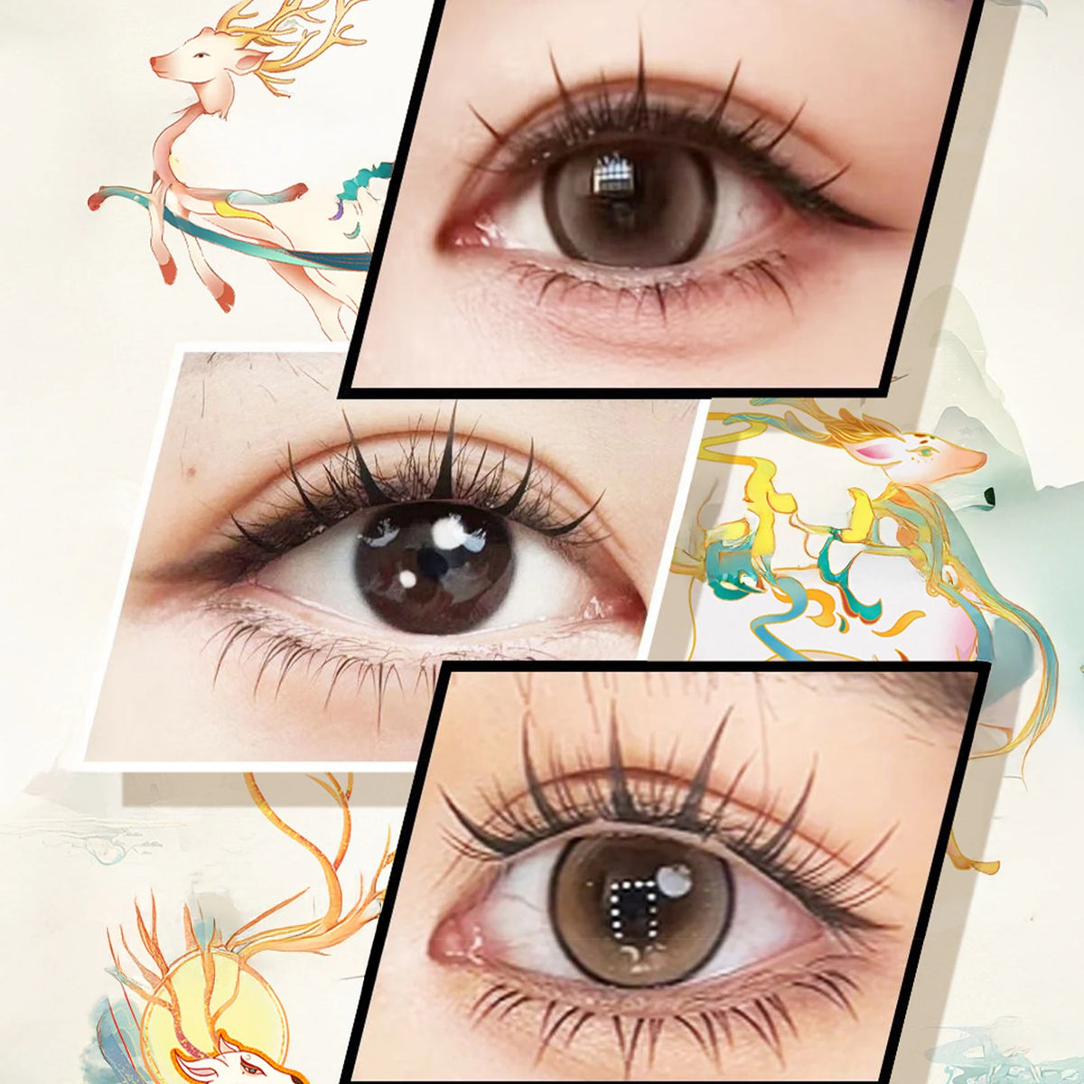 Faux Cils en Bouquets Autocollants Sans Colle — Effet Naturel & Cosplay - PrimeFinds