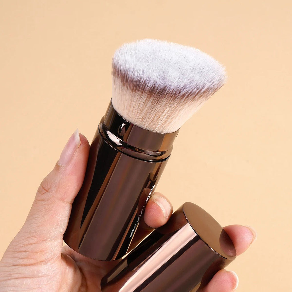 Pinceau Teint Rétractable Double Embout | Kabuki & Poudre - PrimeFinds