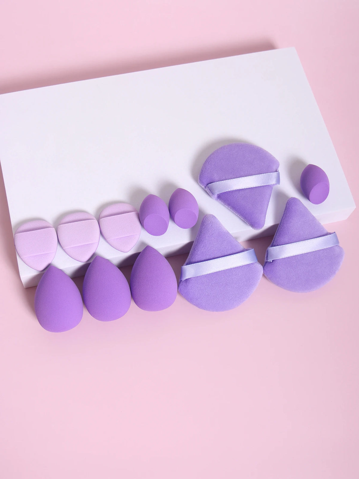 Set de 12 Éponges & Houppettes Maquillage Teint Parfait - PrimeFinds