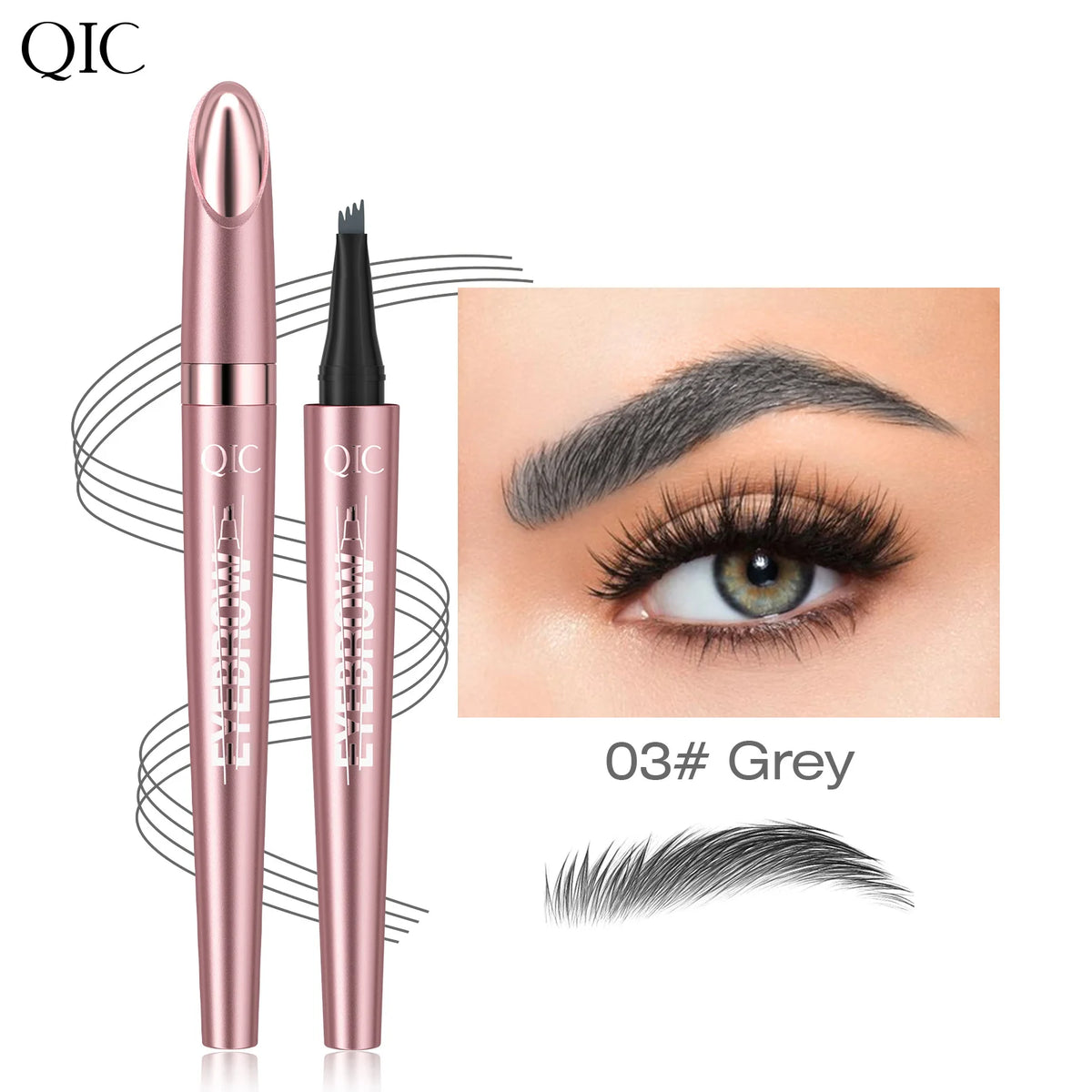 Stylo Sourcils Effet Microblading 4 Pointes — Longue Tenue & Waterproof - PrimeFinds
