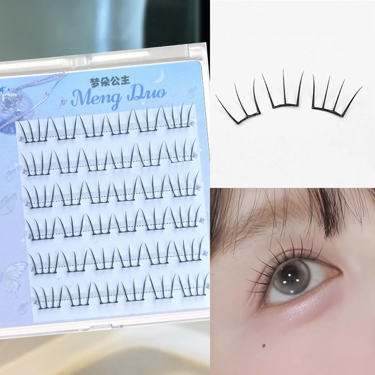 Faux Cils en Bouquets Autocollants Sans Colle — Effet Naturel & Cosplay - PrimeFinds