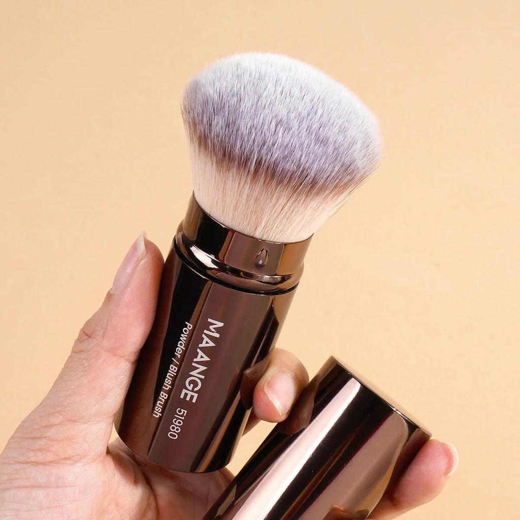 Pinceau Teint Rétractable Double Embout | Kabuki & Poudre - PrimeFinds