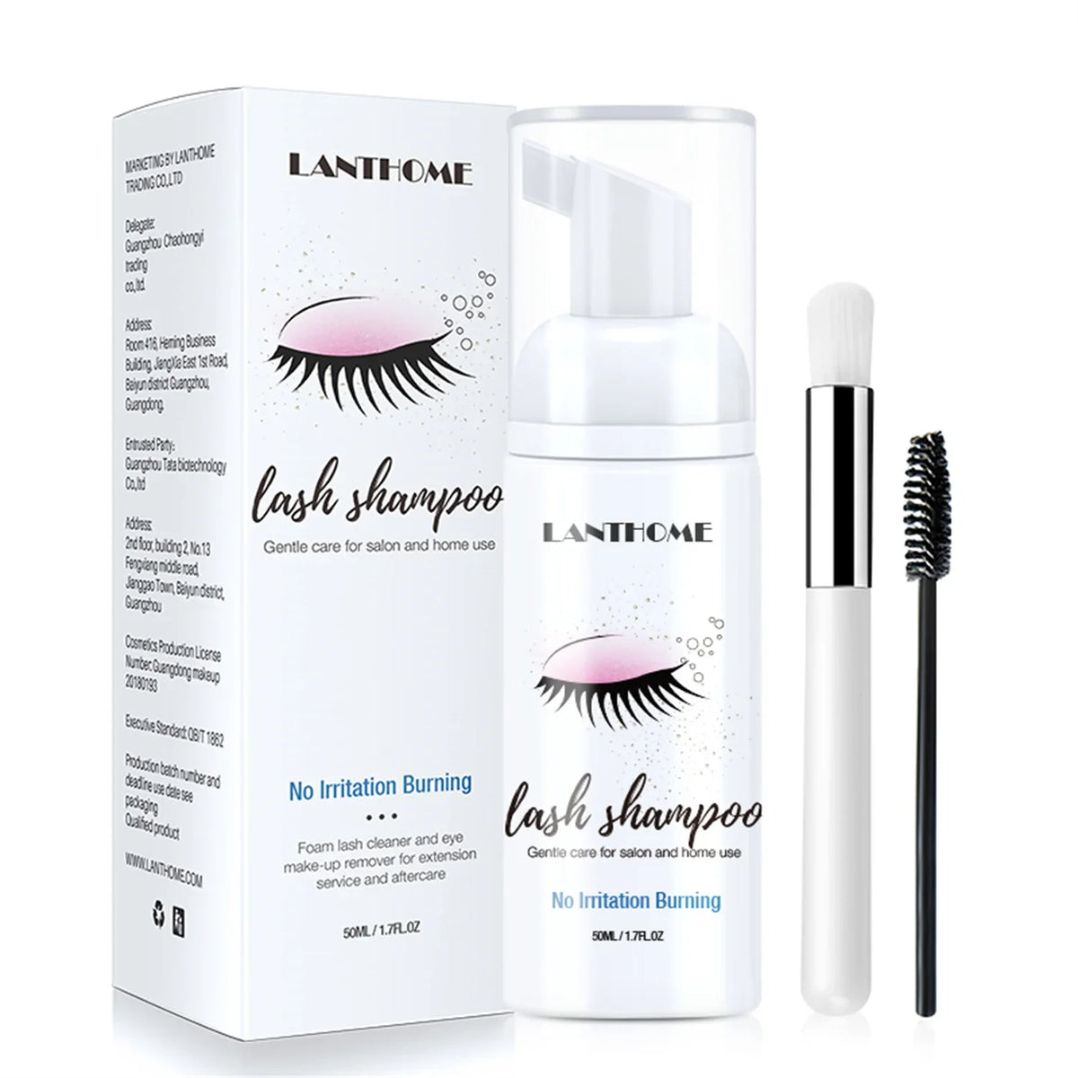 Shampooing Mousse Nettoyant pour Cils & Extensions (50 ml) — Lanthome - PrimeFinds