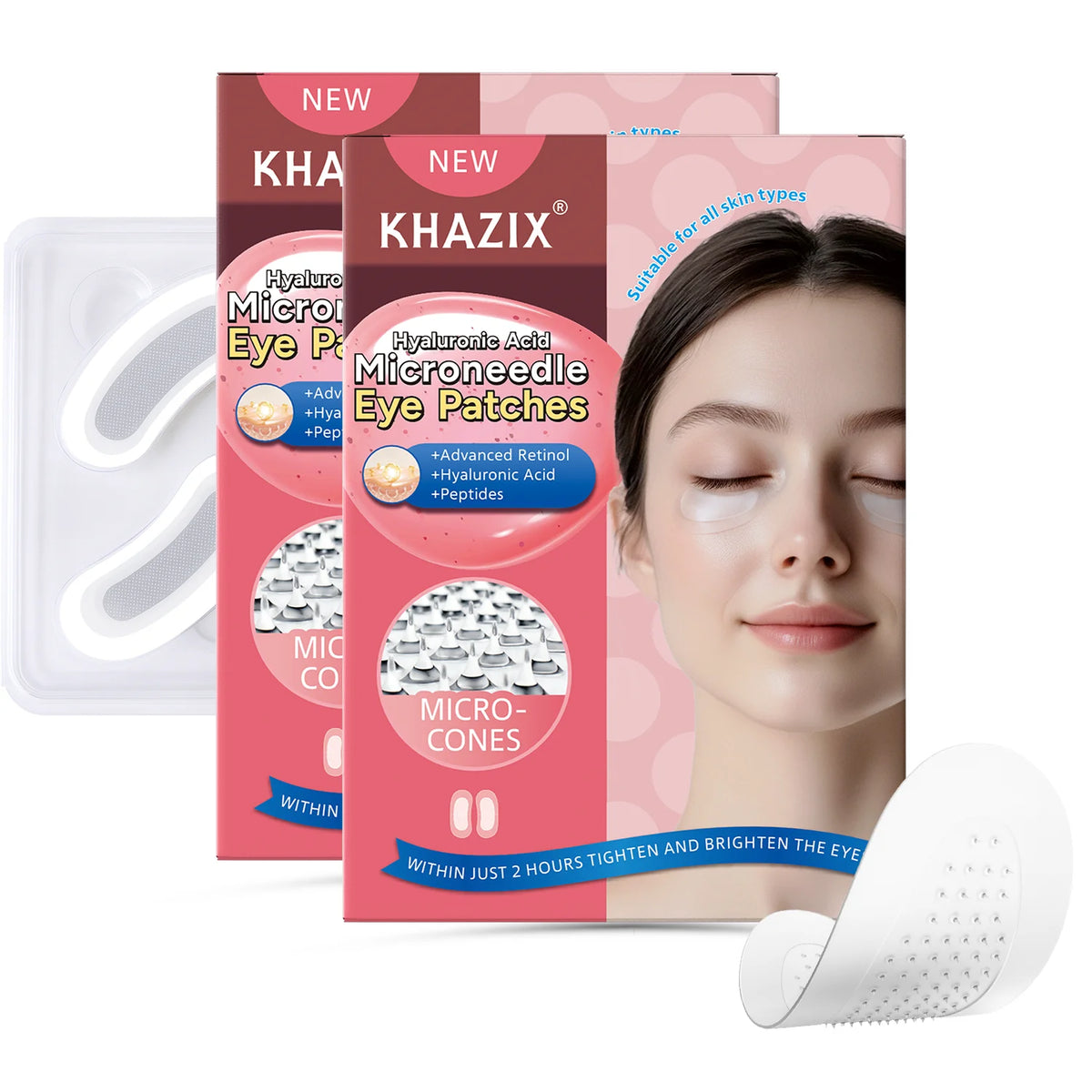 Patches Micro-Aiguilles Rétinol & Acide Hyaluronique — Anti-Rides Yeux & Visage - PrimeFinds