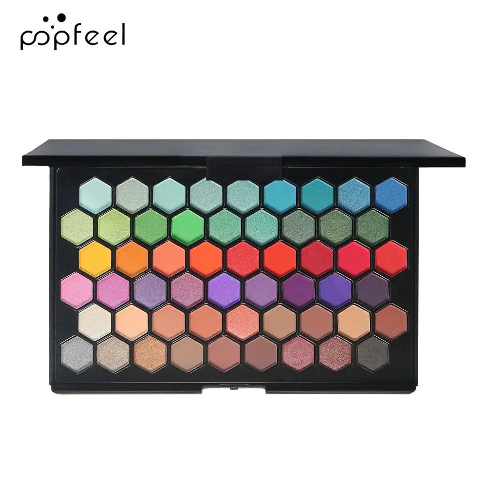 POPFEEL — Palette de Fards à Paupières 54 Couleurs (Tons Neutres & Arc-en-ciel) - PrimeFinds
