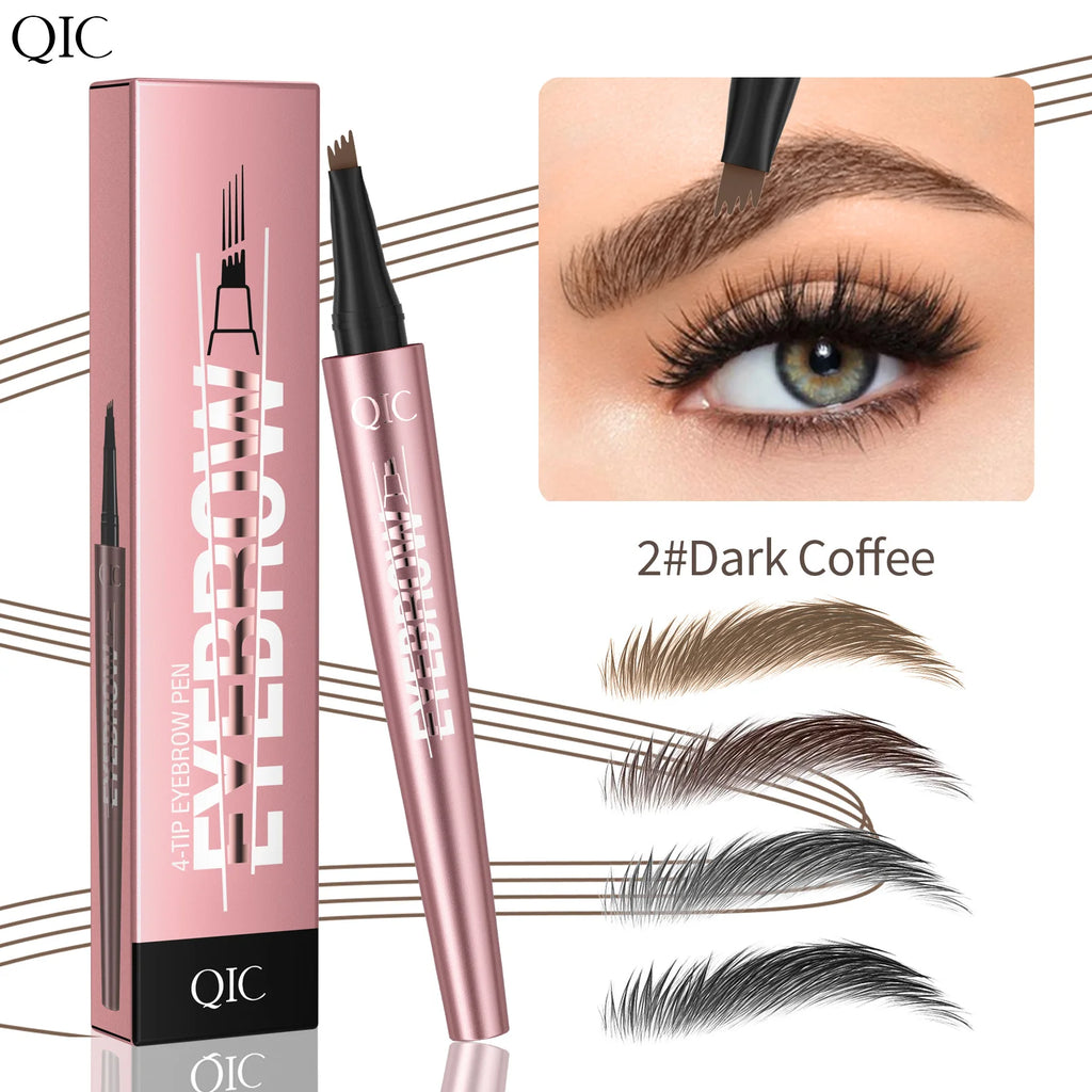 Stylo Sourcils Effet Microblading 4 Pointes — Longue Tenue & Waterproof - PrimeFinds