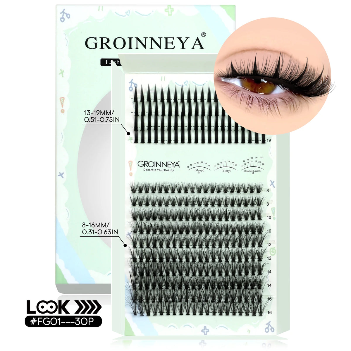 Kit Extensions de Cils Individuels — Courbure D - PrimeFinds