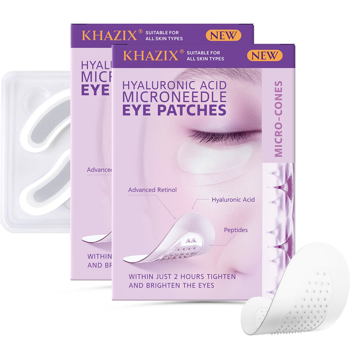 Patches Micro-Aiguilles Rétinol & Acide Hyaluronique — Anti-Rides Yeux & Visage - PrimeFinds
