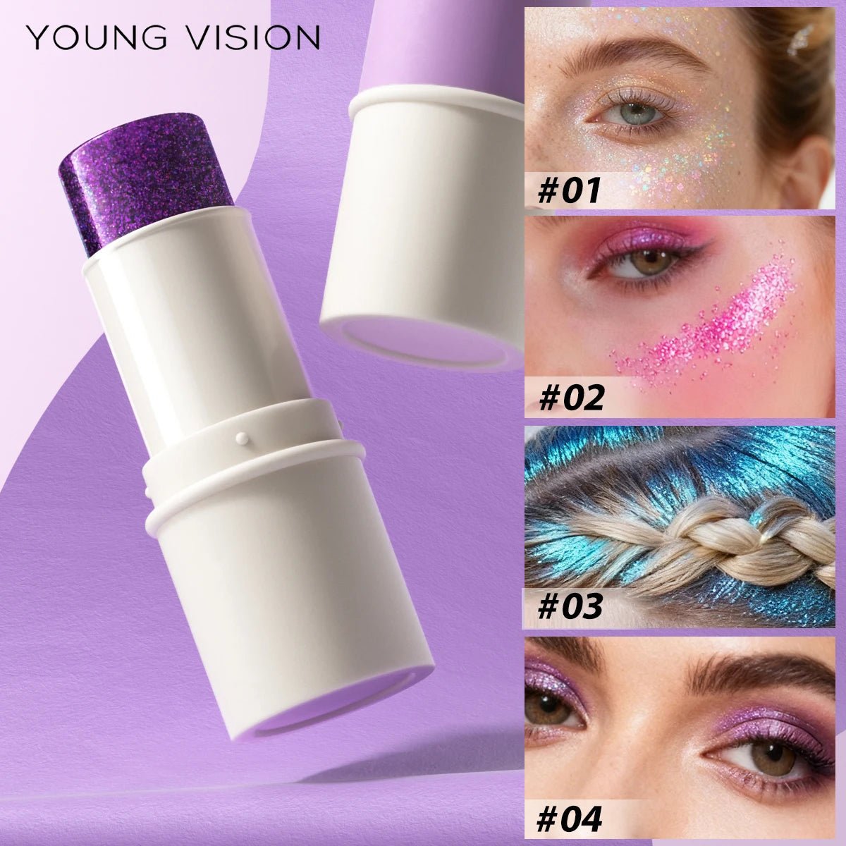 Stick Illuminateur Pailleté Visage & Corps — Multi-Usages - PrimeFinds