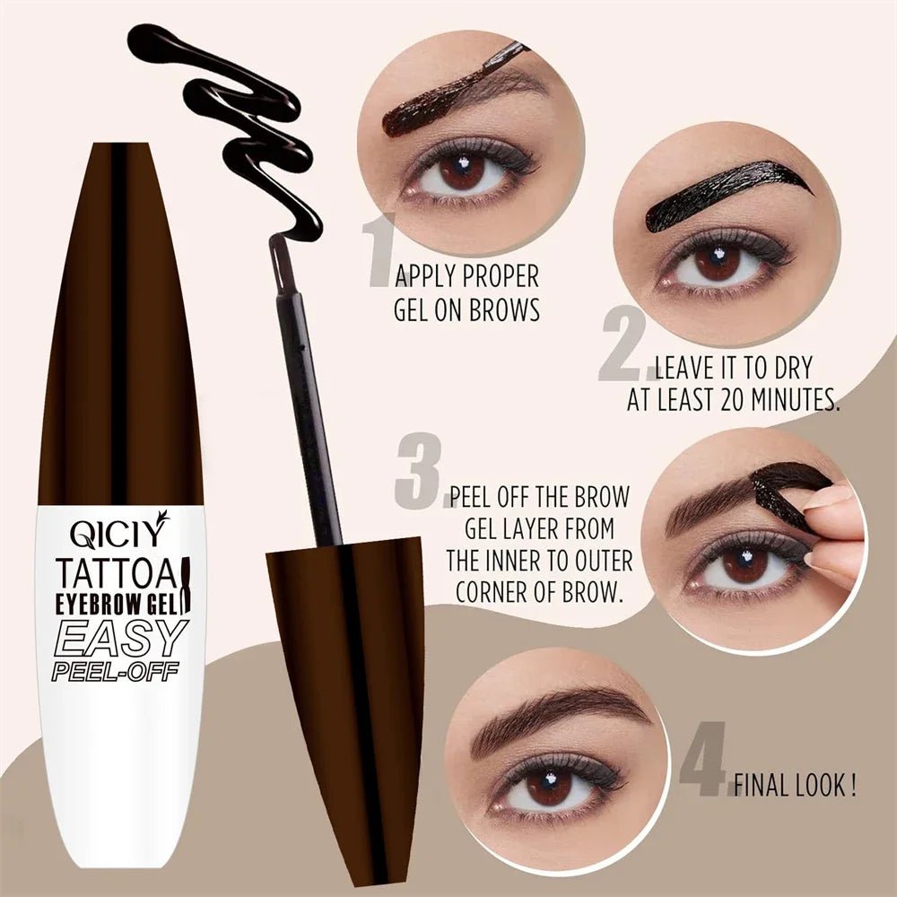 Gel Sourcils Peel-Off Effet Tatouage - PrimeFinds