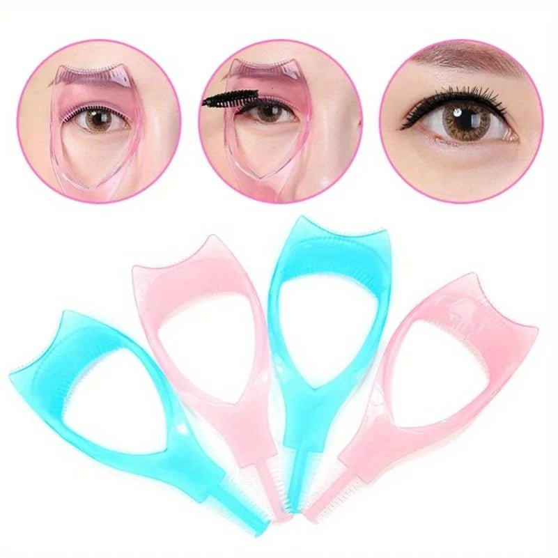 Applicateur Mascara & Peigne Cils 3-en-1 — Guide Anti-Bavures - PrimeFinds