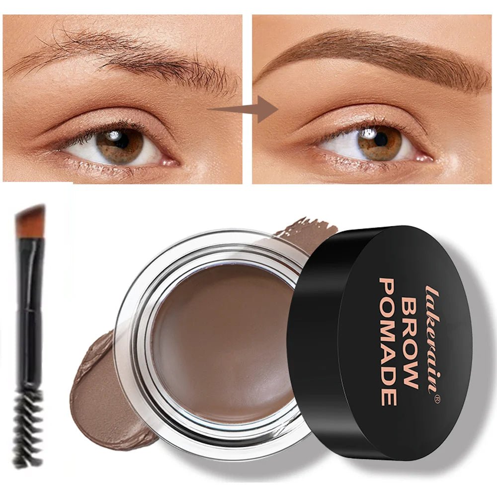 Pommade à Sourcils Waterproof avec Pinceau Double Embout - PrimeFinds