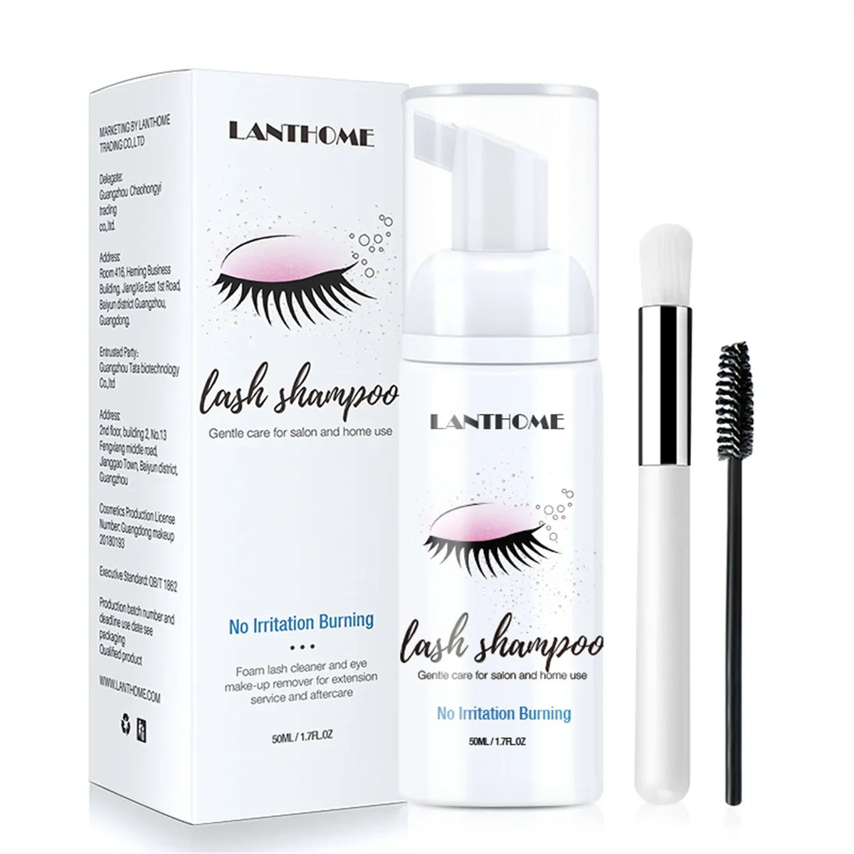 Shampooing Mousse Nettoyant pour Cils & Extensions (50 ml) — Lanthome - PrimeFinds