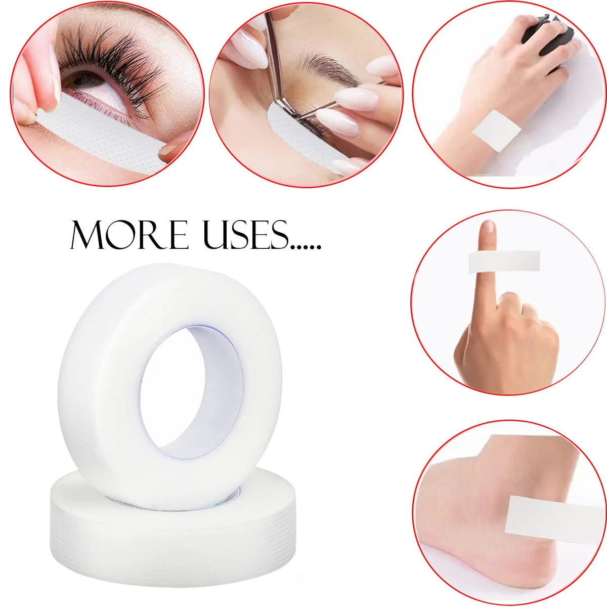 Ruban Adhésif Médical Respirant pour Extensions de Cils (9 m) - PrimeFinds