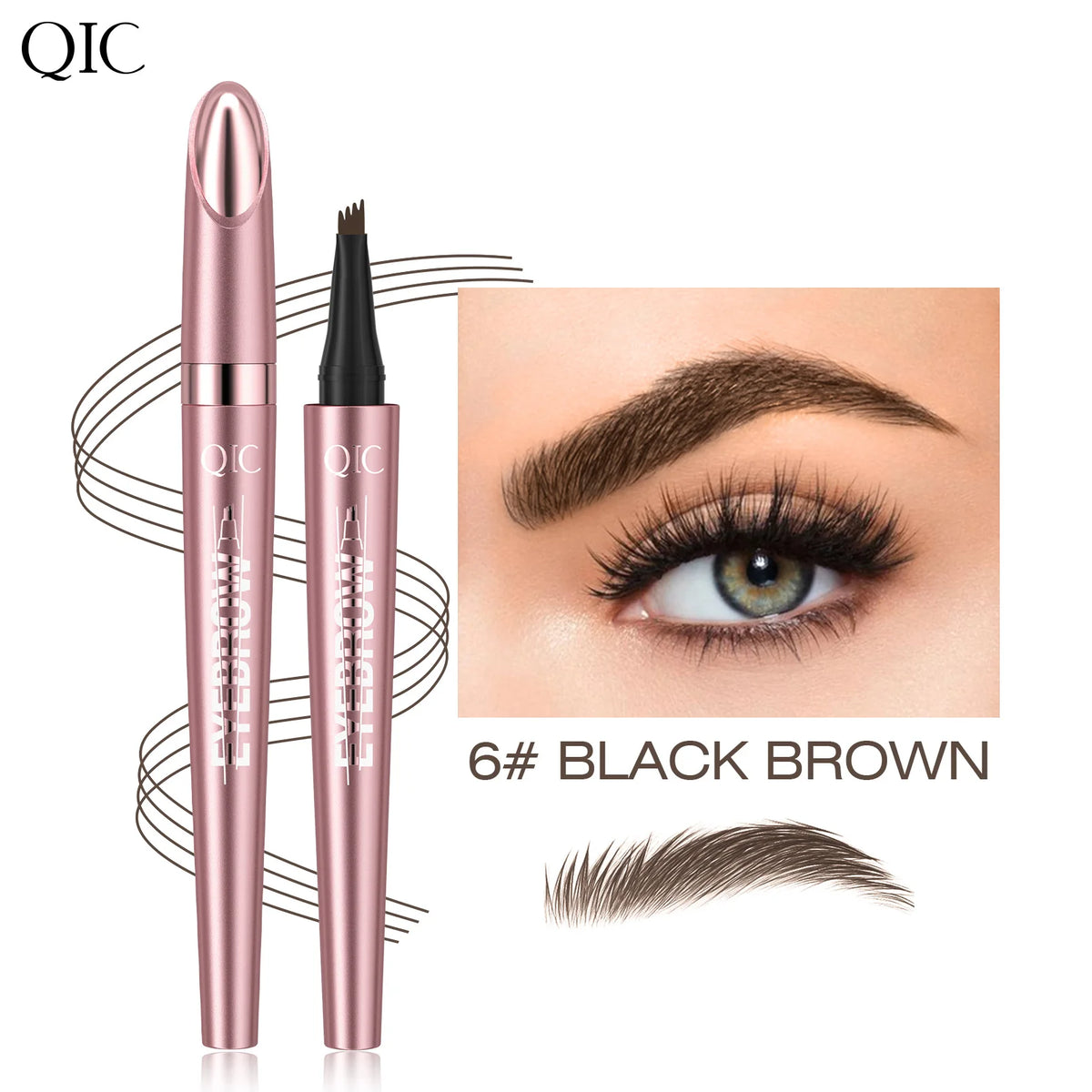 Stylo Sourcils Effet Microblading 4 Pointes — Longue Tenue & Waterproof - PrimeFinds