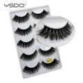 Lot de 5 Paires de Faux Cils 3D Fait Main — Longueur & Volume Sophistiqué - PrimeFinds
