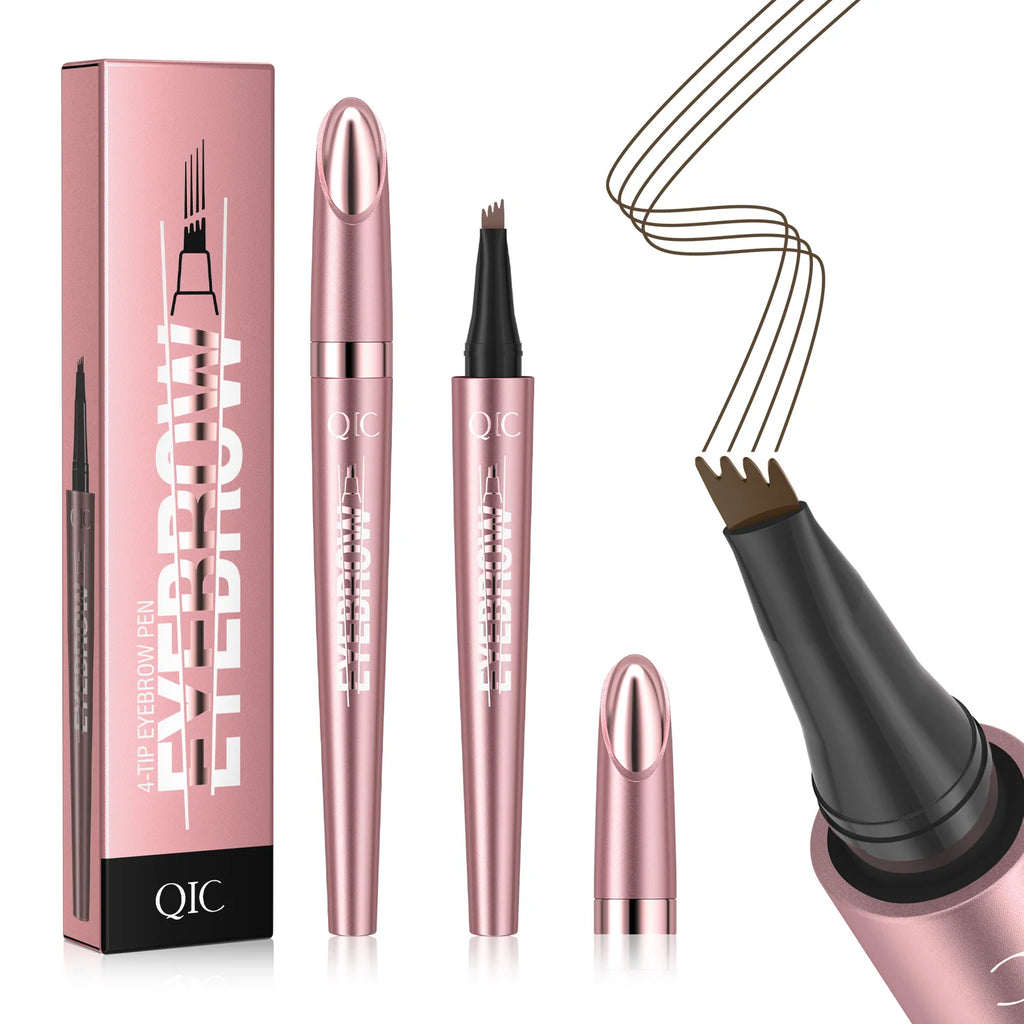 Stylo Sourcils Effet Microblading 4 Pointes — Longue Tenue & Waterproof - PrimeFinds