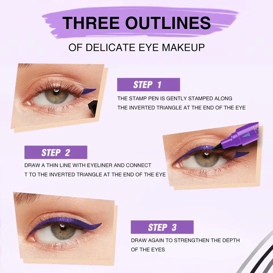Sublimez votre regard en un geste avec le Stylo Eyeliner 2-en-1 avec Tampon ! - PrimeFinds