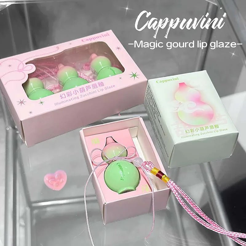 Mini Gloss Lèvres Hydratant Effet Miroir — Design Cute Zucchini - PrimeFinds