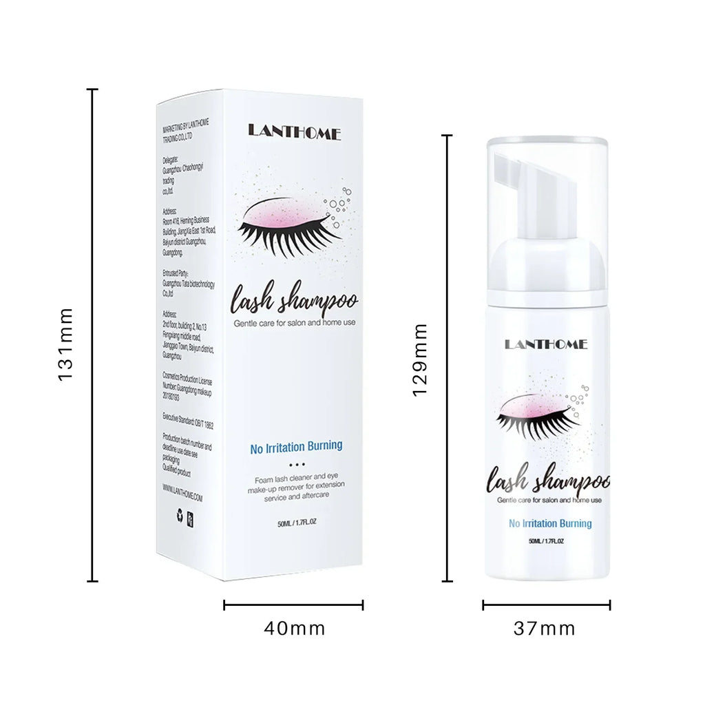 Shampooing Mousse Nettoyant pour Cils & Extensions (50 ml) — Lanthome - PrimeFinds