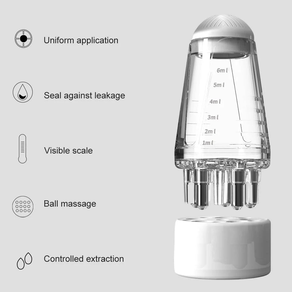 Applicateur de Sérum & Peigne Masseur pour Cuir Chevelu (6 ml) - PrimeFinds