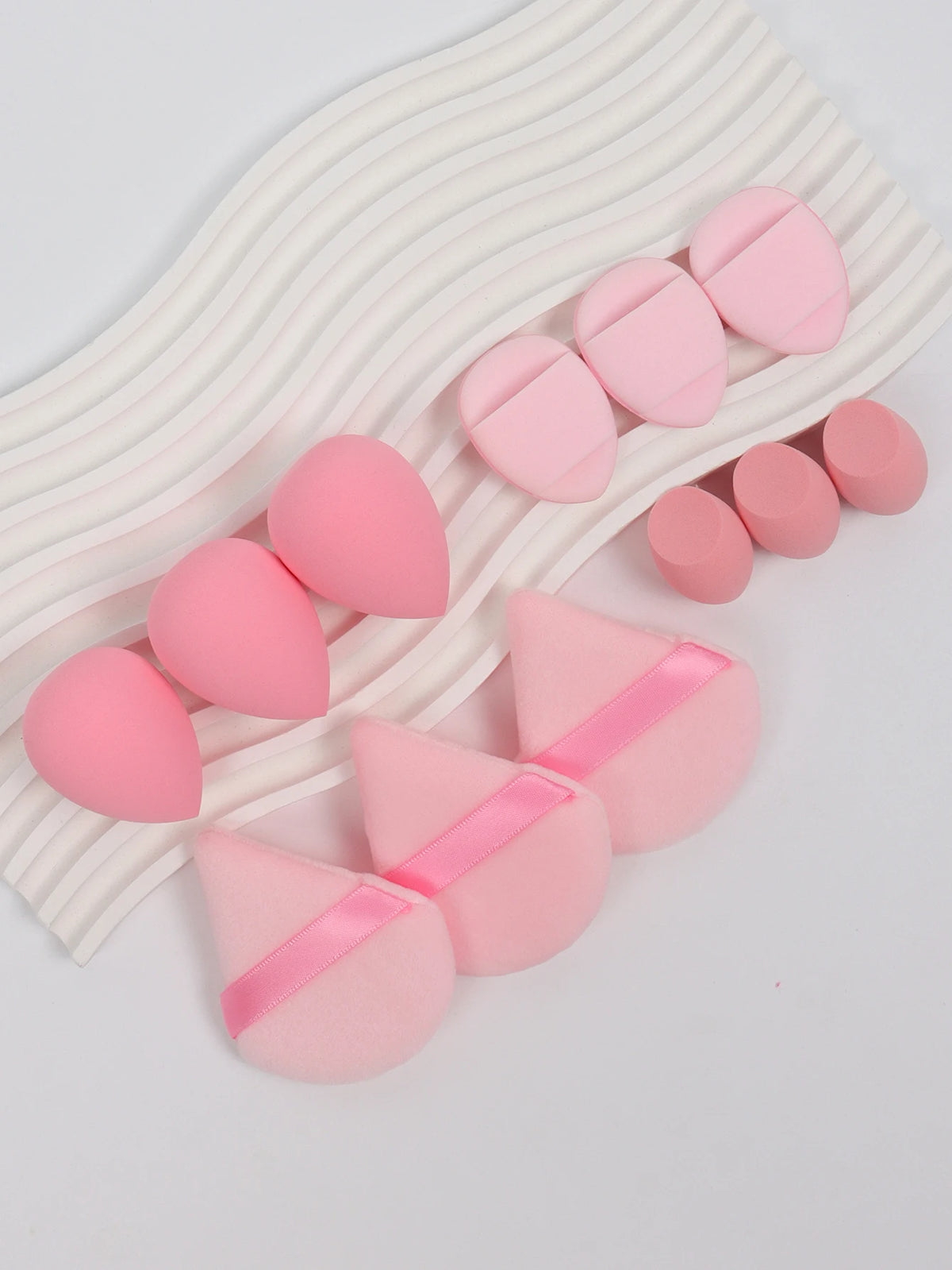 Set de 12 Éponges & Houppettes Maquillage Teint Parfait - PrimeFinds