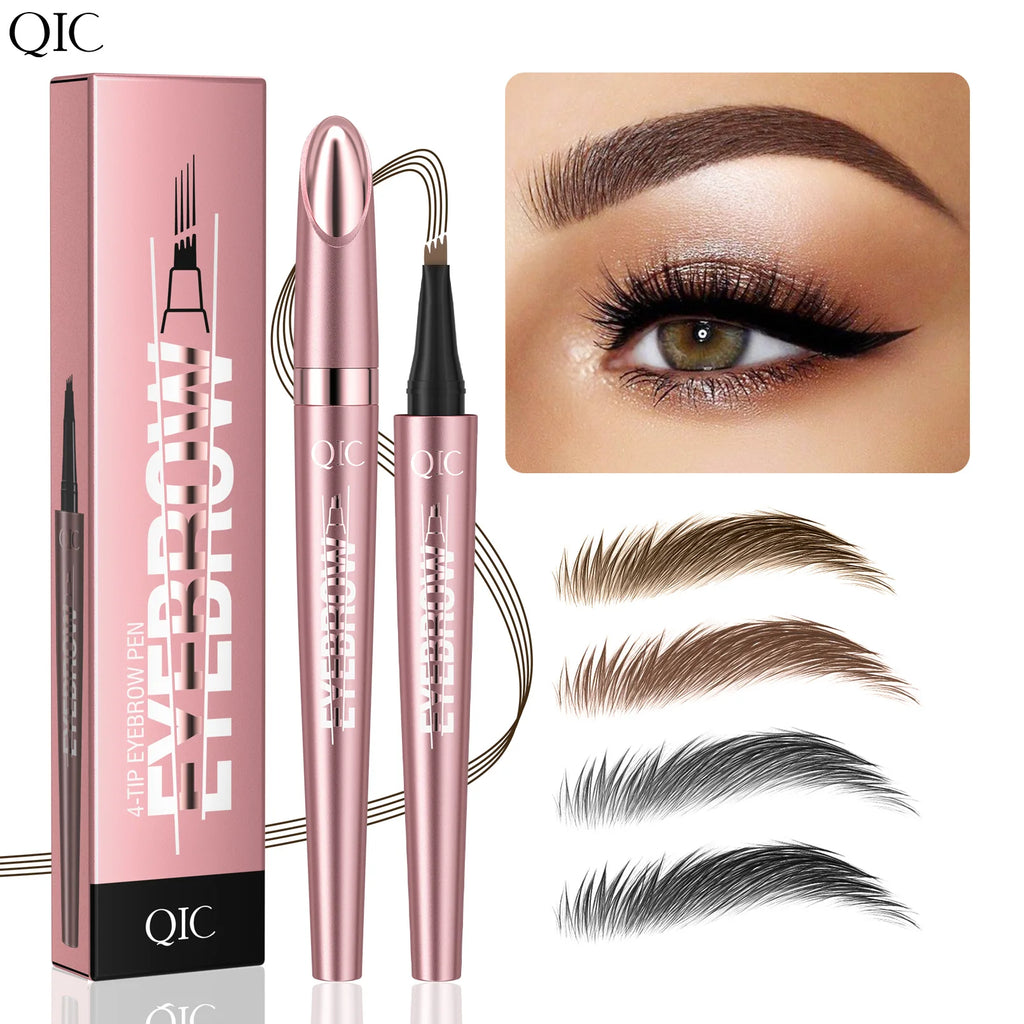 Stylo Sourcils Effet Microblading 4 Pointes — Longue Tenue & Waterproof - PrimeFinds