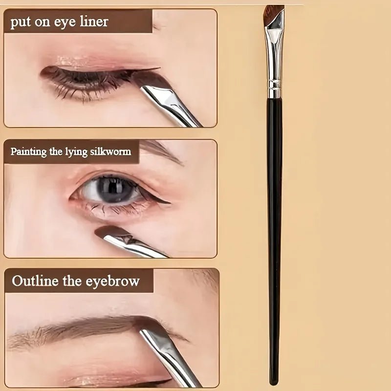 Kit de 5 Pinceaux Eyeliner Bisautés Precision — Sourcils & Yeux - PrimeFinds
