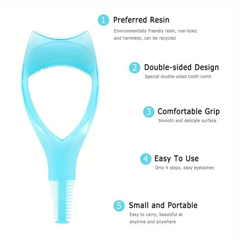 Applicateur Mascara & Peigne Cils 3-en-1 — Guide Anti-Bavures - PrimeFinds