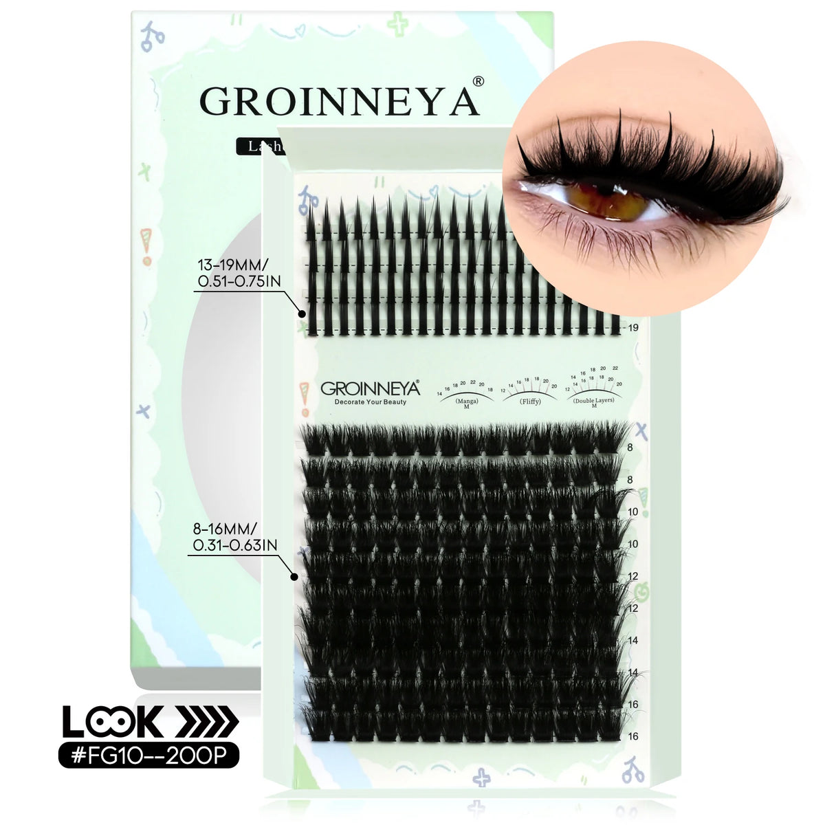 Kit Extensions de Cils Individuels — Courbure D - PrimeFinds