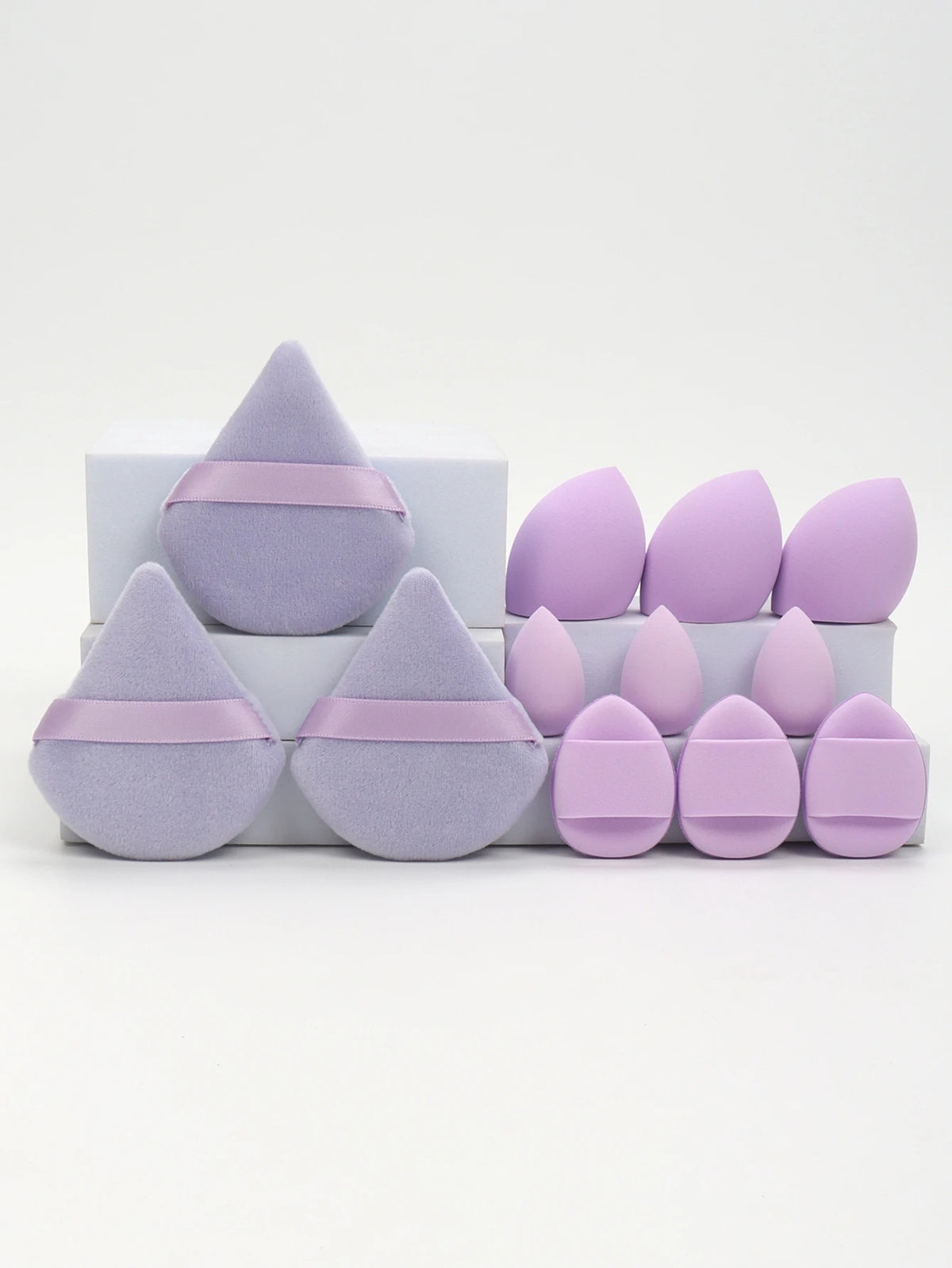 Set de 12 Éponges & Houppettes Maquillage Teint Parfait - PrimeFinds