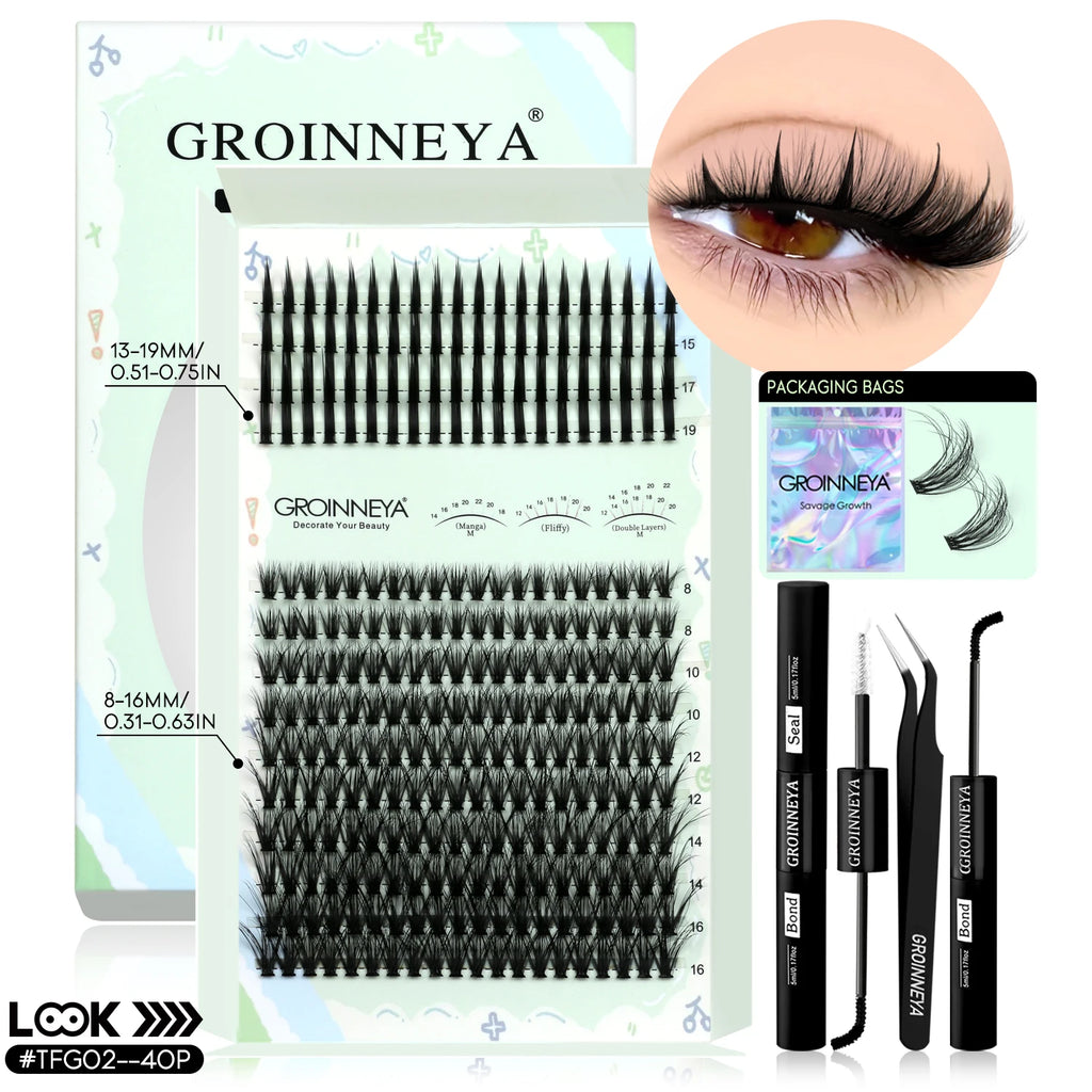 Kit Extensions de Cils Individuels — Courbure D - PrimeFinds